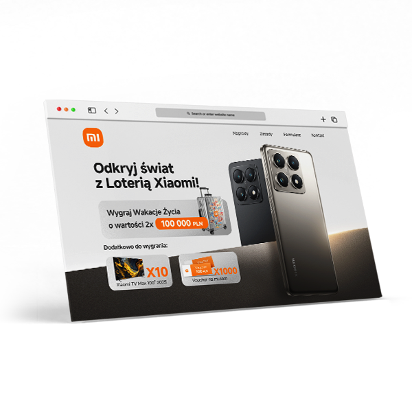 Xiaomi – landing page loterii